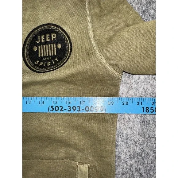 Jeep Spirit Zip Hooded Jacket Small Full Zip, Large Logo Stitching (2U-12) - Picture 7 of 11